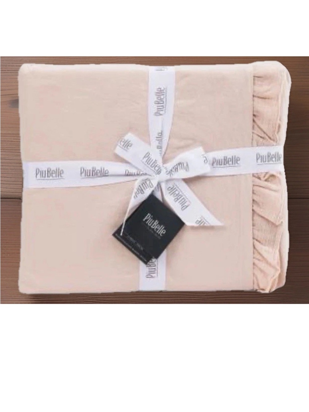 3pc PiuBelle Ruffle Raw Edge KING Duvet Cover Sham Set pink Cotton Cottage new